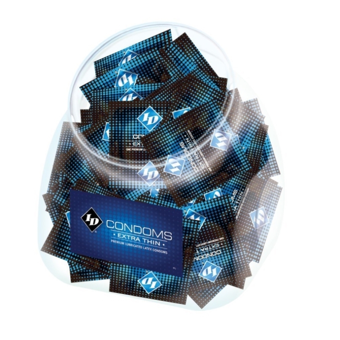 ID EXTRA THIN CONDOM JAR (144 PCS) ID EXTRA THIN CONDOM JAR (144 PCS)