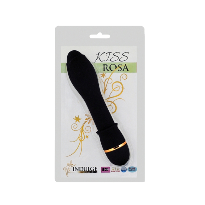 KISS ROSA VIBRATOR - BLACK KISS ROSA VIBRATOR - BLACK