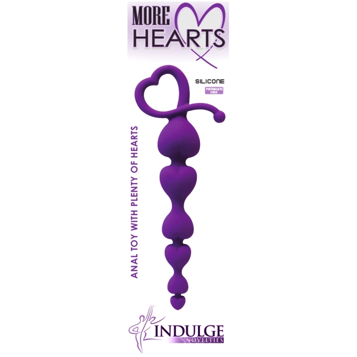 MORE HEARTS ANAL BEADS - VIOLET MORE HEARTS ANAL BEADS - VIOLET
