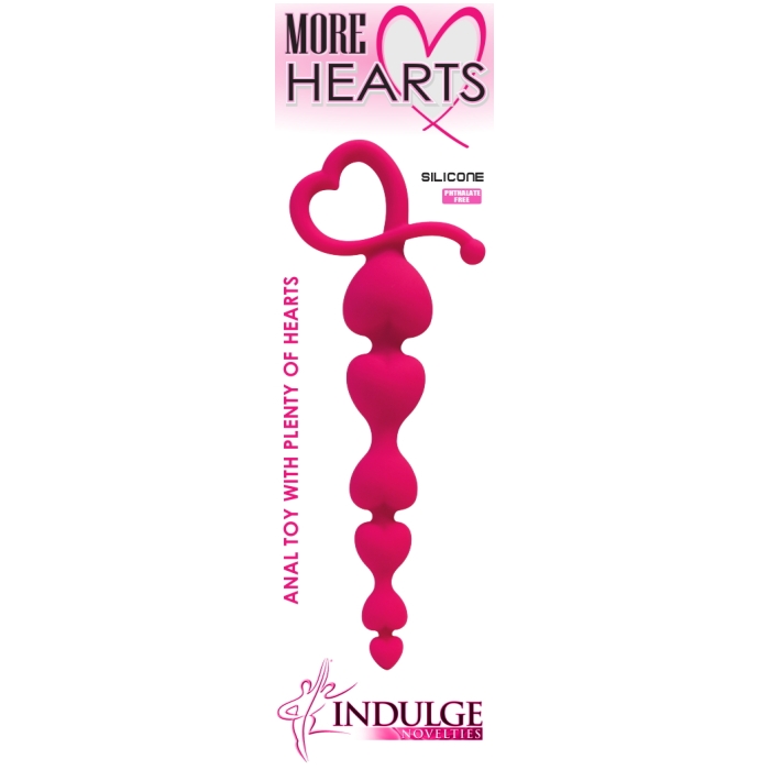 MORE HEARTS ANAL BEADS - MAGENTA MORE HEARTS ANAL BEADS - MAGENTA