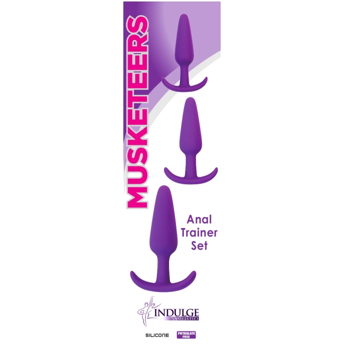MUSKETEERS 3 SET BUTTPLUG - VIOLET MUSKETEERS 3 SET BUTTPLUG - VIOLET