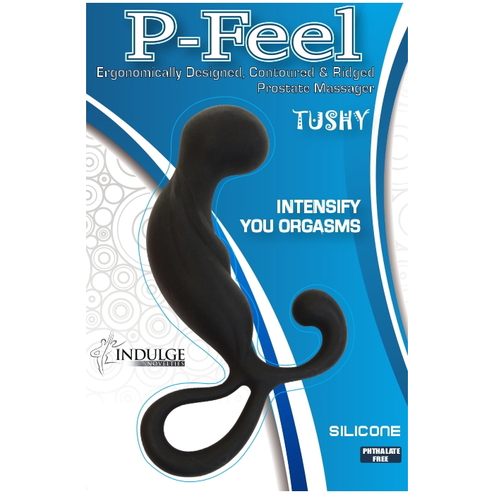 P-FEEL SILICONE PROSTATE MASSAGER - BLACK P-FEEL SILICONE PROSTATE MASSAGER - BLACK