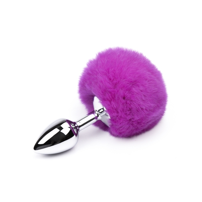 BUTT PLUG METAL W/FLUFFY PINK TAIL BUTT PLUG METAL W/FLUFFY PINK TAIL