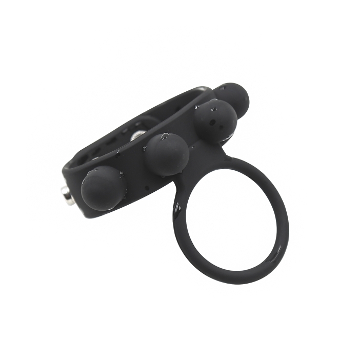 COCKRING W/RING SILICONE - BLACK COCKRING W/RING SILICONE - BLACK