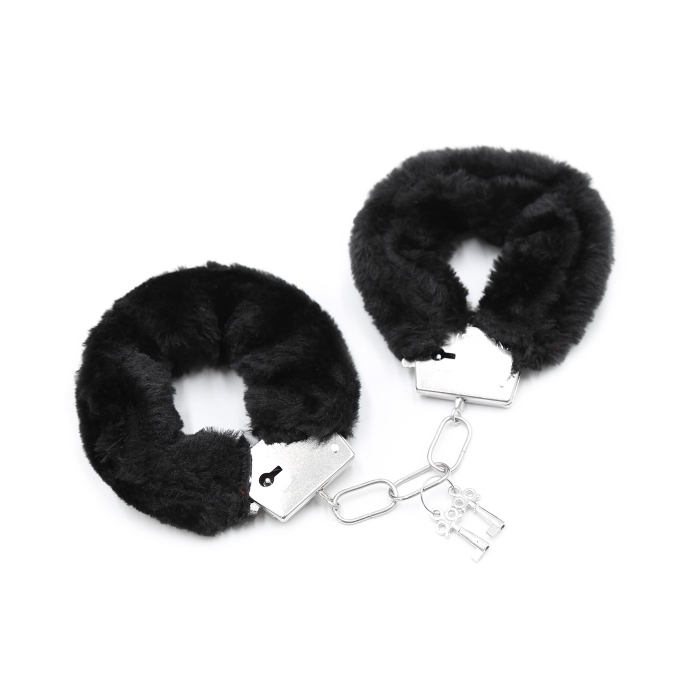 HANDCUFFS PLUSH - BLACK HANDCUFFS PLUSH - BLACK