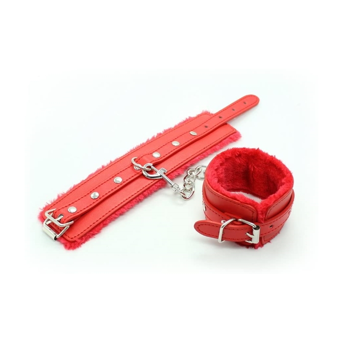 ANKLE CUFFS PLUSH - RED ANKLE CUFFS PLUSH - RED