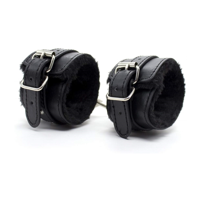 WRIST CUFFS PLUSH - BLACK WRIST CUFFS PLUSH - BLACK