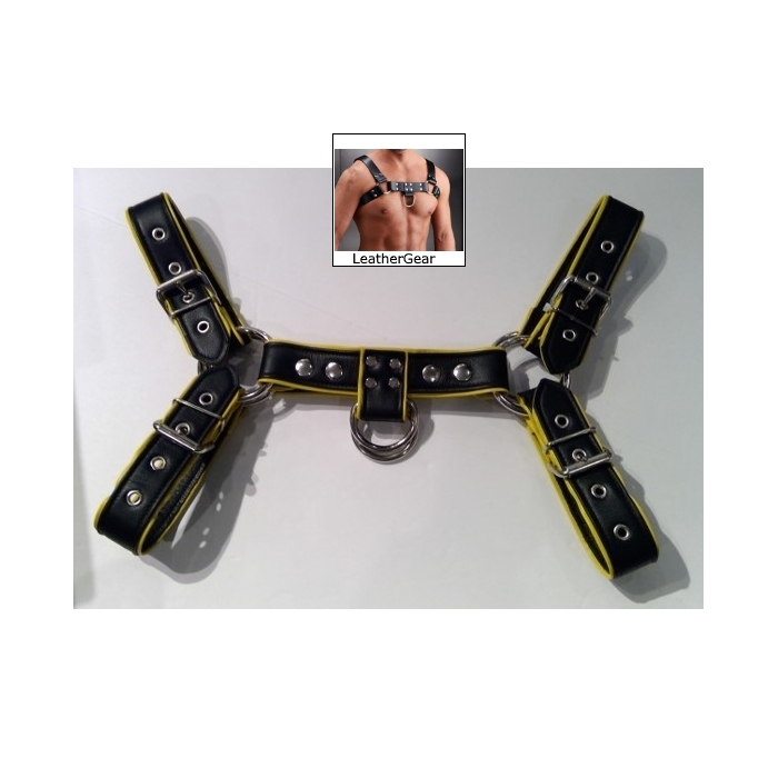 LEATHER HARNESS MODEL 0004 - HANDMADE LEATHER HARNESS MODEL 0004 - HANDMADE