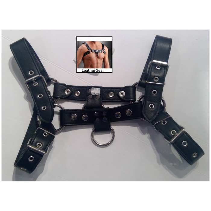 LEATHER HARNESS MODEL 0006 - HANDMADE LEATHER HARNESS MODEL 0006 - HANDMADE