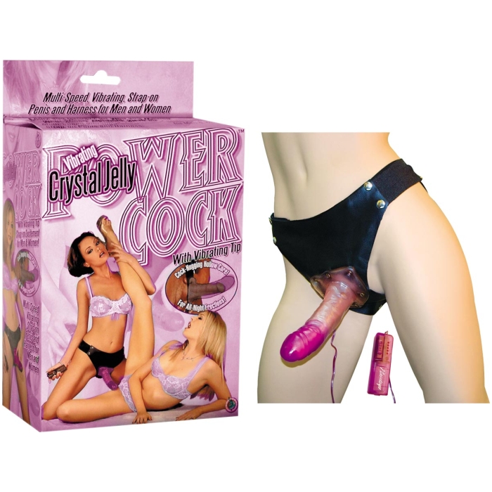 VIBRATING CRYSTAL JELLY POWER COCK-LAVENDER VIBRATING CRYSTAL JELLY POWER COCK-LAVENDER