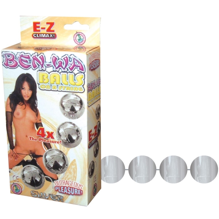 BEN WA BALLS ON A STRING-SILVER BEN WA BALLS ON A STRING-SILVER