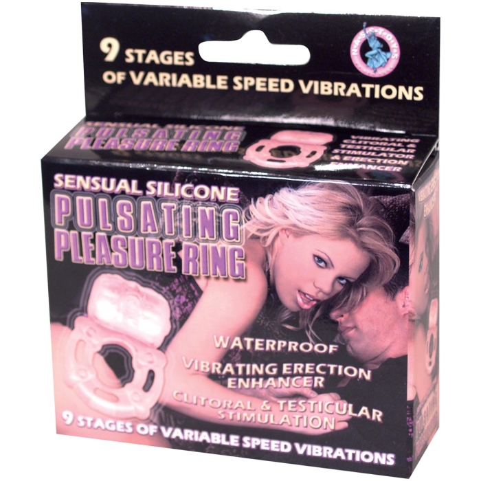 PULSATING PLEASURE RING-WHITE PULSATING PLEASURE RING-WHITE