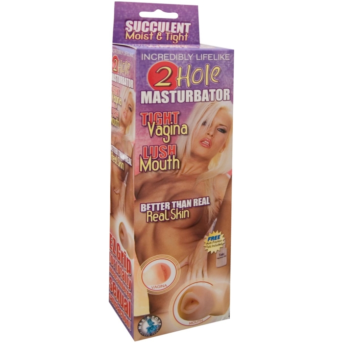2 HOLE MASTURBATOR-FLESH 2 HOLE MASTURBATOR-FLESH