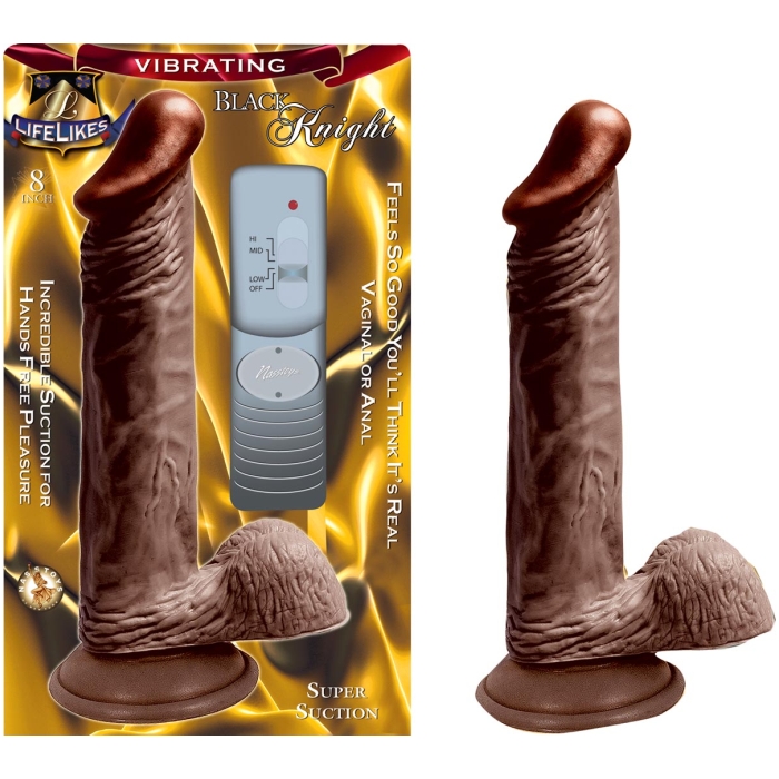 LIFELIKES-VIBRATING BLACK KNIGHT LIFELIKES-VIBRATING BLACK KNIGHT