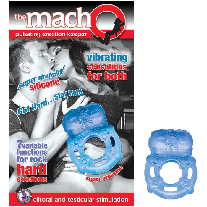 THE MACHO PULSATING ERECTION KEEPER-BLUE THE MACHO PULSATING ERECTION KEEPER-BLUE