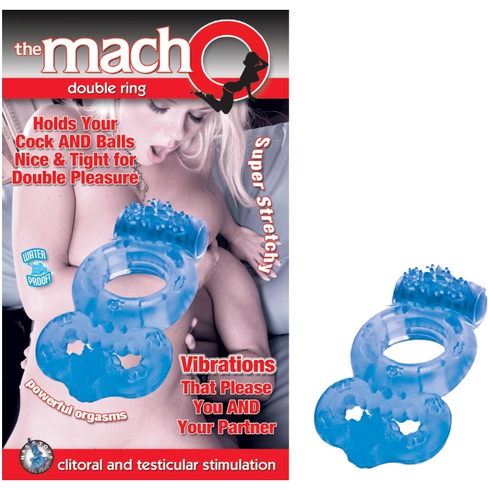 THE MACHO DOUBLE RING-BLUE THE MACHO DOUBLE RING-BLUE