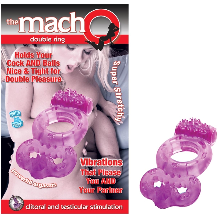 THE MACHO DOUBLE RING-PURPLE THE MACHO DOUBLE RING-PURPLE