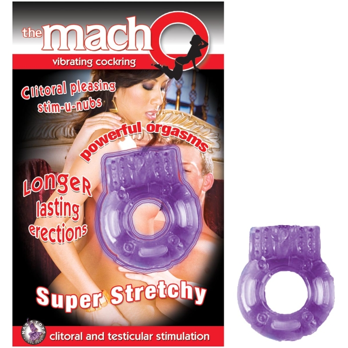 THE MACHO VIBRATING COCKRING-PURPLE THE MACHO VIBRATING COCKRING-PURPLE