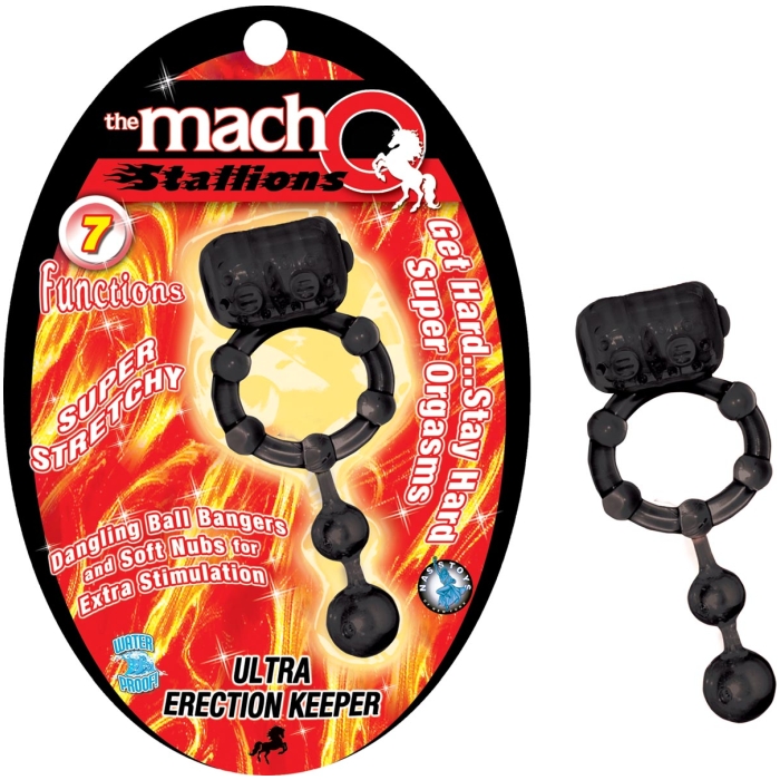 THE MACHO STALLIONS-ULTRA ERECTION KEEPER-BLACK THE MACHO STALLIONS-ULTRA ERECTION KEEPER-BLACK