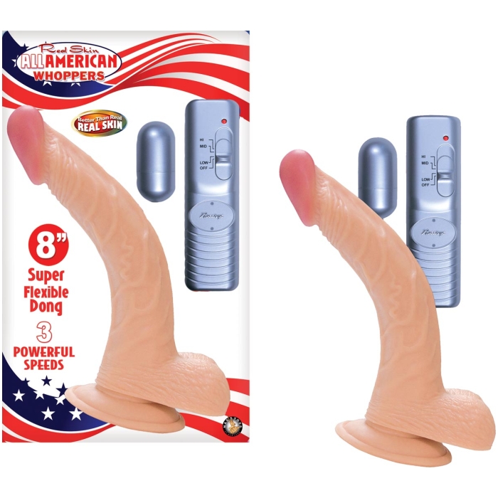 8 VIBRATING DONG WITH BALLS & BULLET-FLESH 8 VIBRATING DONG WITH BALLS & BULLET-FLESH