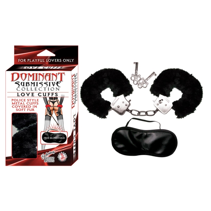DOMINANT SUBMISSIVE COLLECTION LOVE CUFFS - BLACK DOMINANT SUBMISSIVE COLLECTION LOVE CUFFS - BLACK