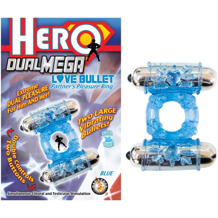 HERO DUAL MEGA LOVE BULLET - BLUE HERO DUAL MEGA LOVE BULLET - BLUE