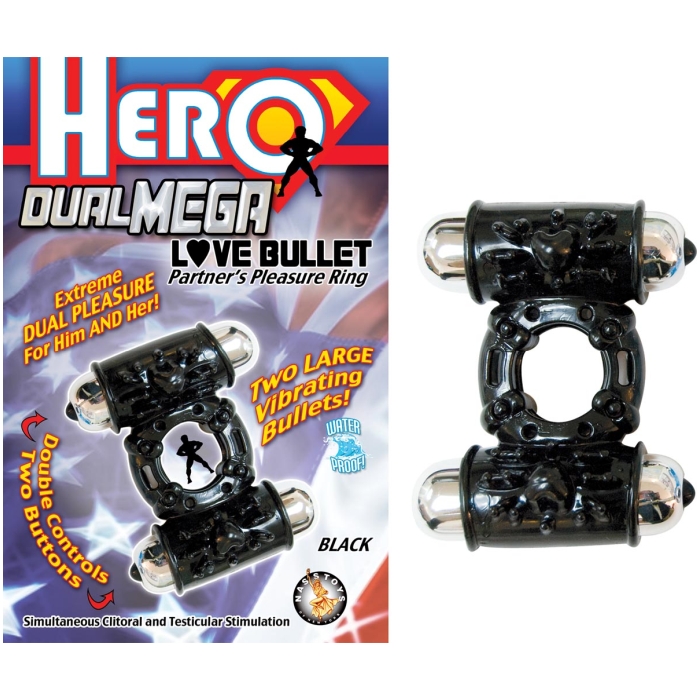 HERO DUAL MEGA LOVE BULLET - BLACK HERO DUAL MEGA LOVE BULLET - BLACK