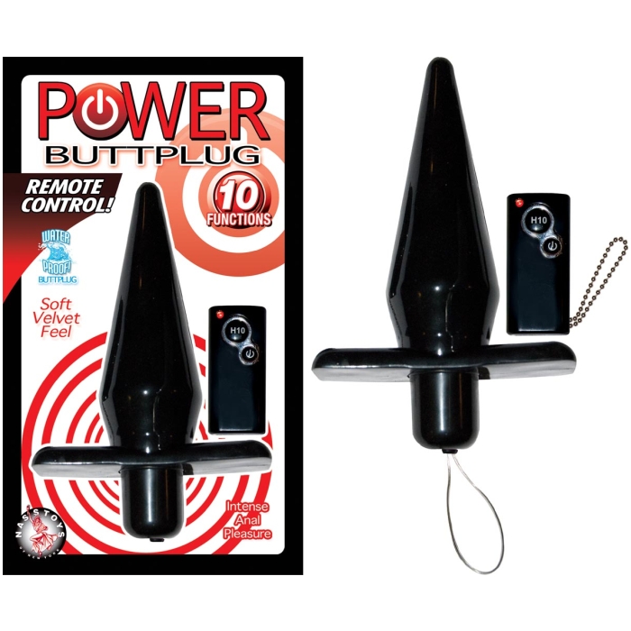 POWER BUTTPLUG REMOTE CONTROL - BLACK POWER BUTTPLUG REMOTE CONTROL - BLACK