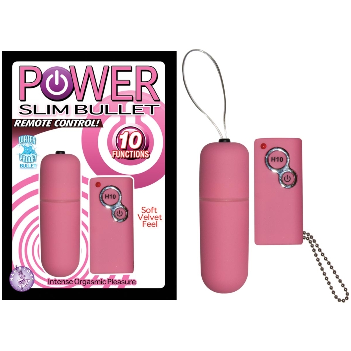 POWER SLIM BULLET REMOTE CONTROL - PINK POWER SLIM BULLET REMOTE CONTROL - PINK