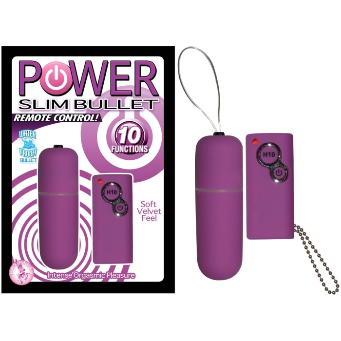 POWER SLIM BULLET REMOTE CONTROL - PURPLE POWER SLIM BULLET REMOTE CONTROL - PURPLE