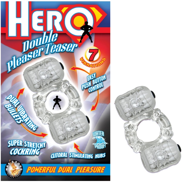 HERO DOUBLE PLEASER TEASER - WHITE HERO DOUBLE PLEASER TEASER - WHITE