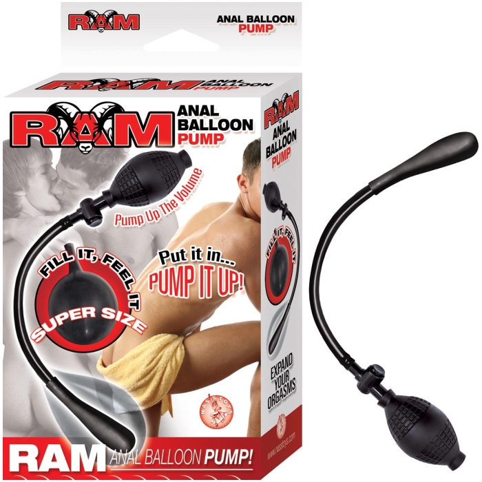 RAM ANAL BALLOON PUMP - BLACK RAM ANAL BALLOON PUMP - BLACK