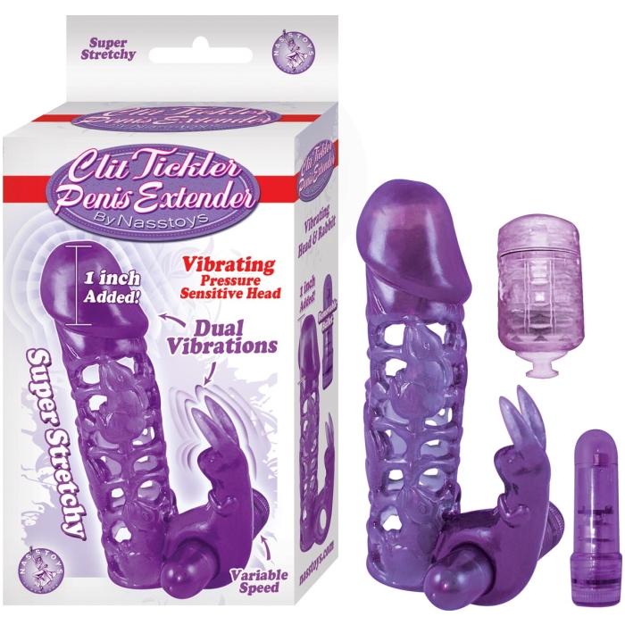 CLIT TICKLER PENIS EXTENDER BY NASSTOYS - PURPLE CLIT TICKLER PENIS EXTENDER BY NASSTOYS - PURPLE