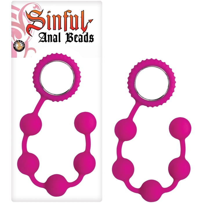 SINFUL ANAL BEADS - PINK SINFUL ANAL BEADS - PINK