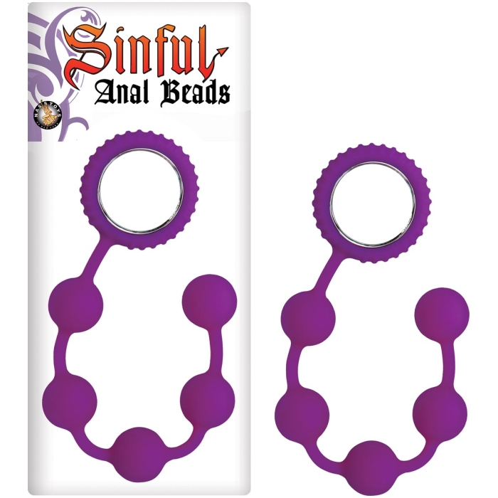 SINFUL ANAL BEADS - PURPLE SINFUL ANAL BEADS - PURPLE