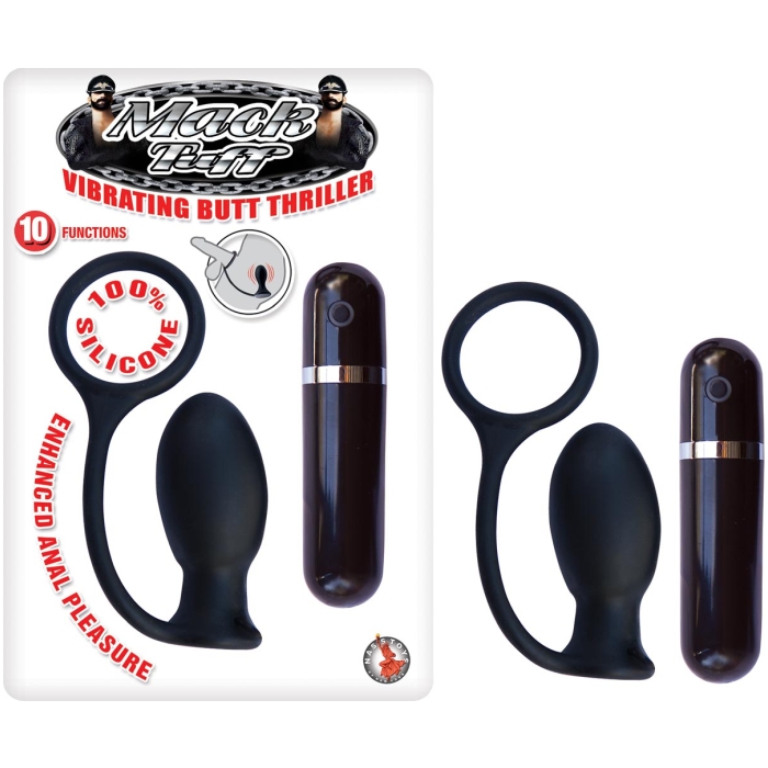 MACK TUFF VIBRATING BUTT THRILLER - BLACK MACK TUFF VIBRATING BUTT THRILLER - BLACK