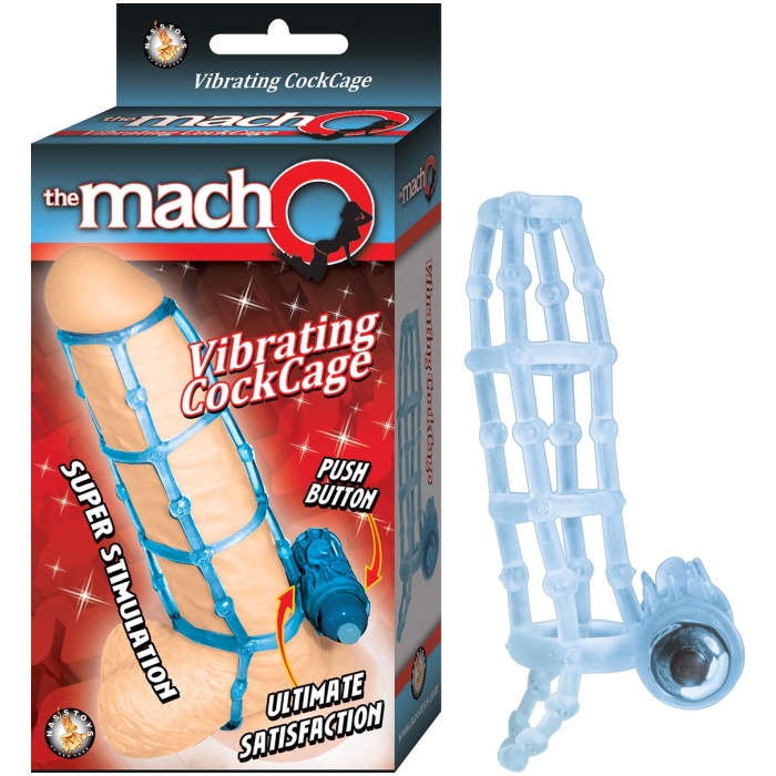 THE MACHO VIBRATING COCKCAGE - BLUE THE MACHO VIBRATING COCKCAGE - BLUE