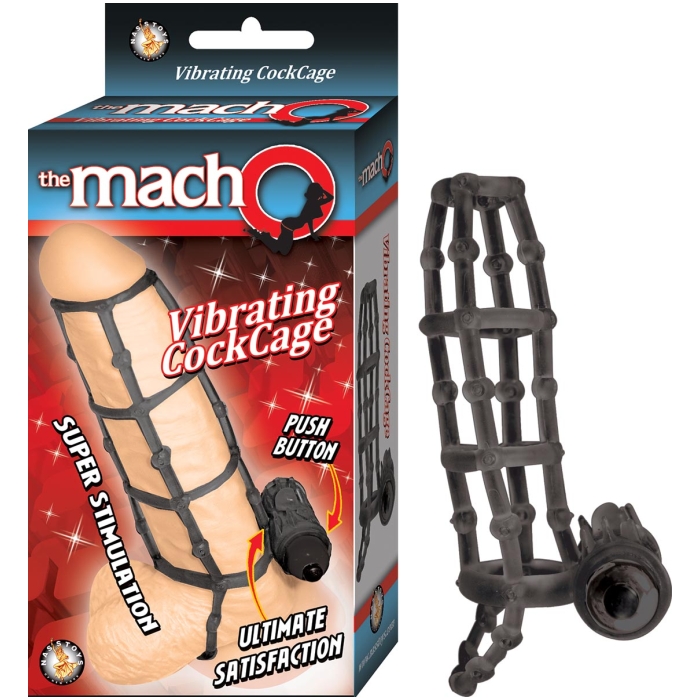 THE MACHO VIBRATING COCKCAGE - BLACK THE MACHO VIBRATING COCKCAGE - BLACK