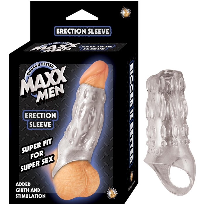 MAXX MEN ERECTION SLEEVE - CLEAR MAXX MEN ERECTION SLEEVE - CLEAR