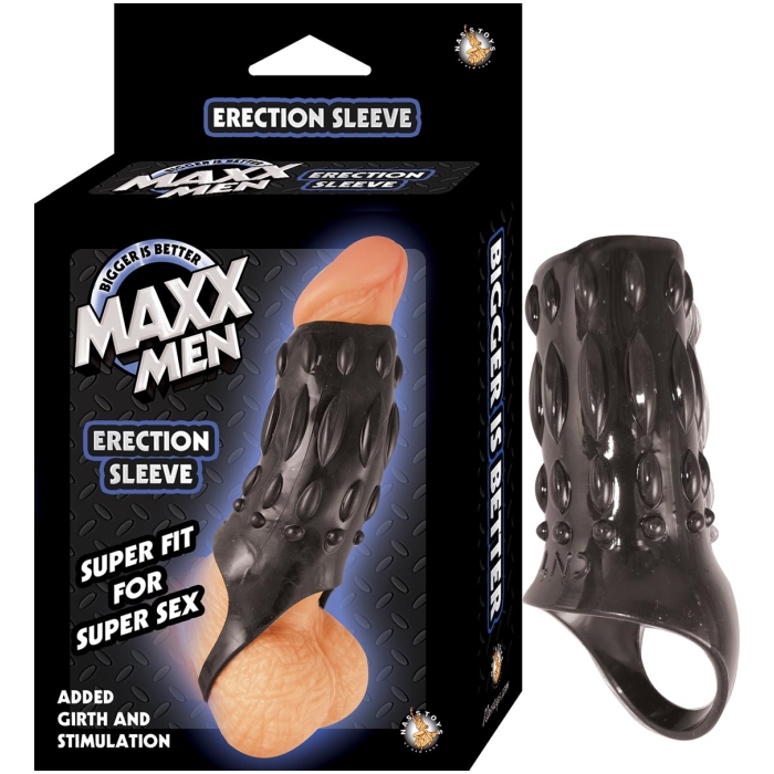 MAXX MEN ERECTION SLEEVE - BLACK MAXX MEN ERECTION SLEEVE - BLACK