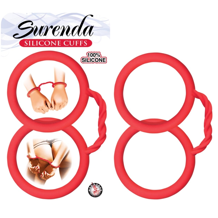 SURENDA SILICONE CUFFS-RED SURENDA SILICONE CUFFS-RED