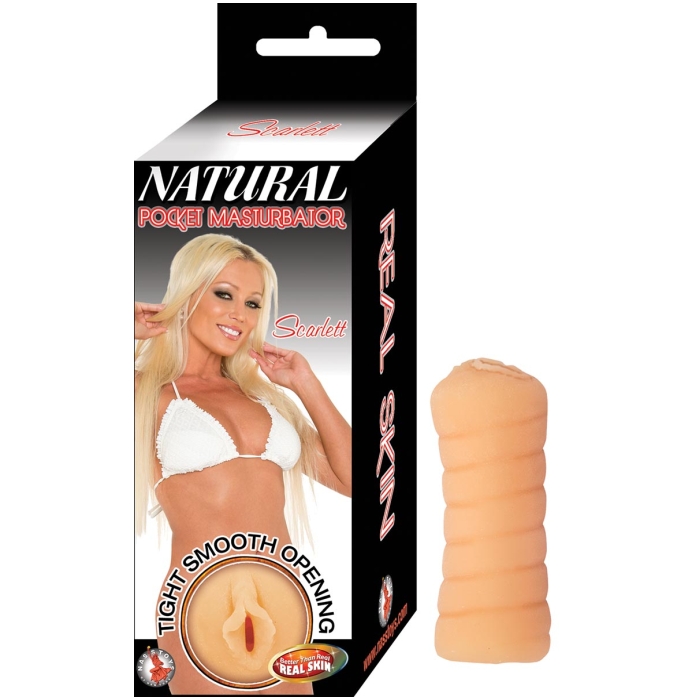 NATURAL POCKET MASTURBATOR SCARLETT-FLESH NATURAL POCKET MASTURBATOR SCARLETT-FLESH