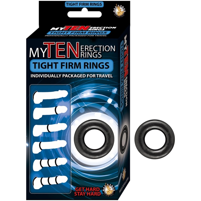 MY TEN ERECTION RINGS TIGHT FIRM RINGS-BLACK MY TEN ERECTION RINGS TIGHT FIRM RINGS-BLACK