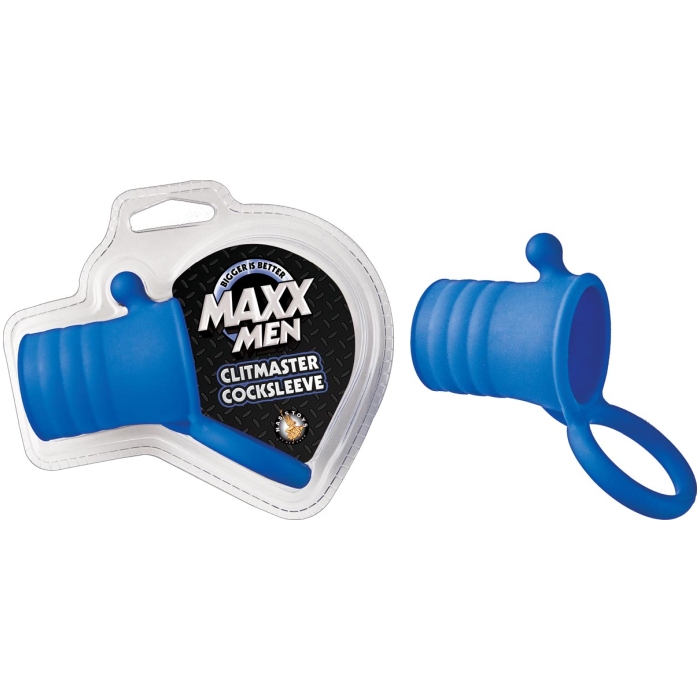 MAXX MEN CLITMASTER COCKSLEEVE-BLUE MAXX MEN CLITMASTER COCKSLEEVE-BLUE