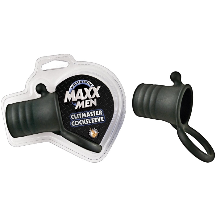 MAXX MEN CLITMASTER COCKSLEEVE-BLACK MAXX MEN CLITMASTER COCKSLEEVE-BLACK