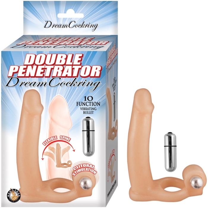 DOUBLE PENETRATOR DREAM COCKRING-FLESH DOUBLE PENETRATOR DREAM COCKRING-FLESH