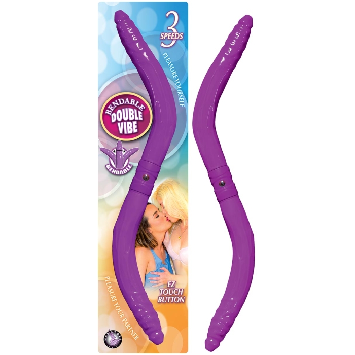 BENDABLE DOUBLE VIBE-PURPLE BENDABLE DOUBLE VIBE-PURPLE