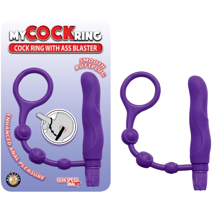 MY COCKRING WITH ASS BLASTER-PURPLE MY COCKRING WITH ASS BLASTER-PURPLE