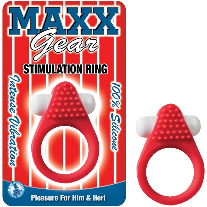 MAXX GEAR STIMULATION RING-RED MAXX GEAR STIMULATION RING-RED