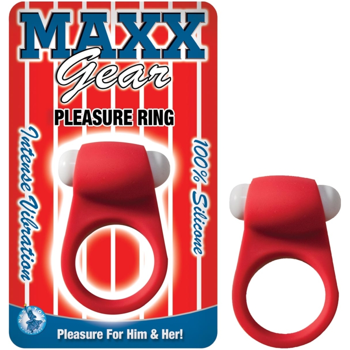 MAXX GEAR PLEASURE RING-RED MAXX GEAR PLEASURE RING-RED
